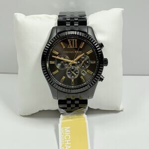 Michael Kors MK8603 Oversized Lexington Black Dial Chronograph Men’s Watch